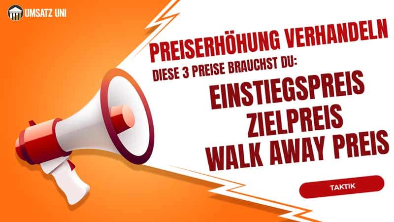 Drei Preise bei Preiserhöhungen